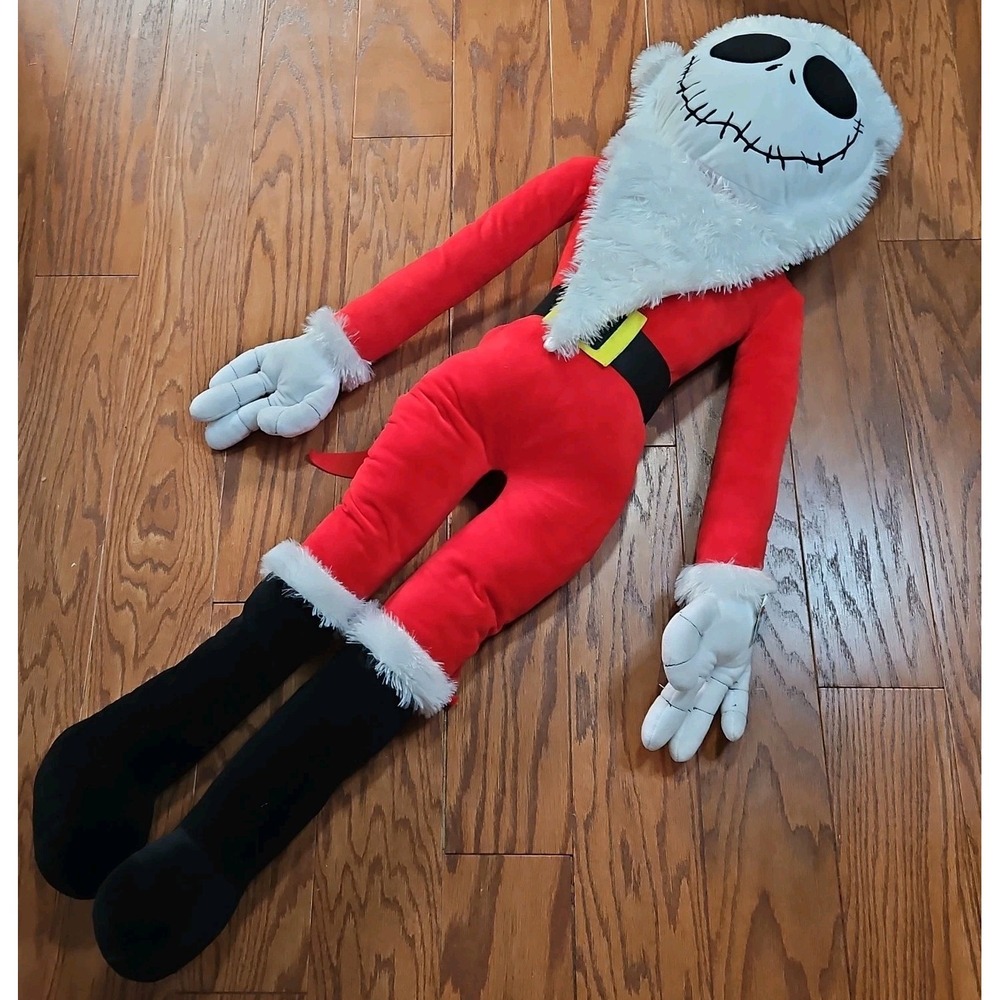 Jack Skellington Nightmare Before Christmas 4 Foot Jumbo Plush 48" Santa Outfit